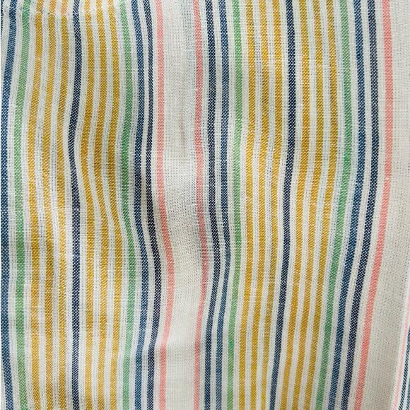 MARINE LAYER Laney Linen Blend Mini Dress in Beachy Stripe-Size L - Picture 8 of 10